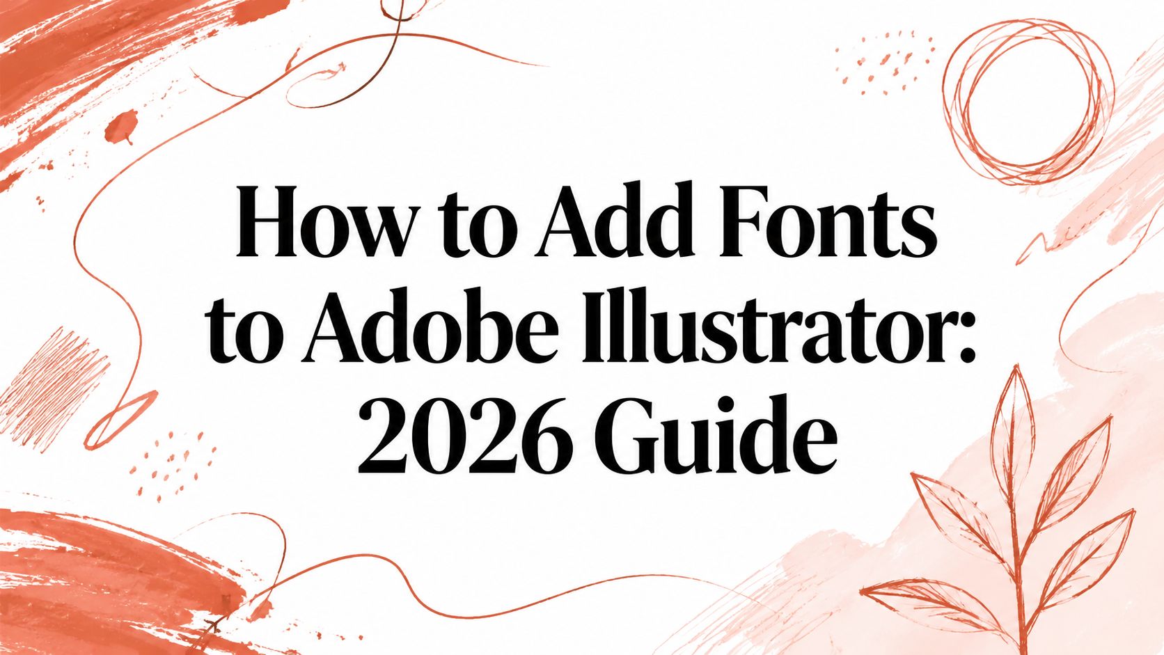 How to Add Fonts to Adobe Illustrator: 2026 Guide