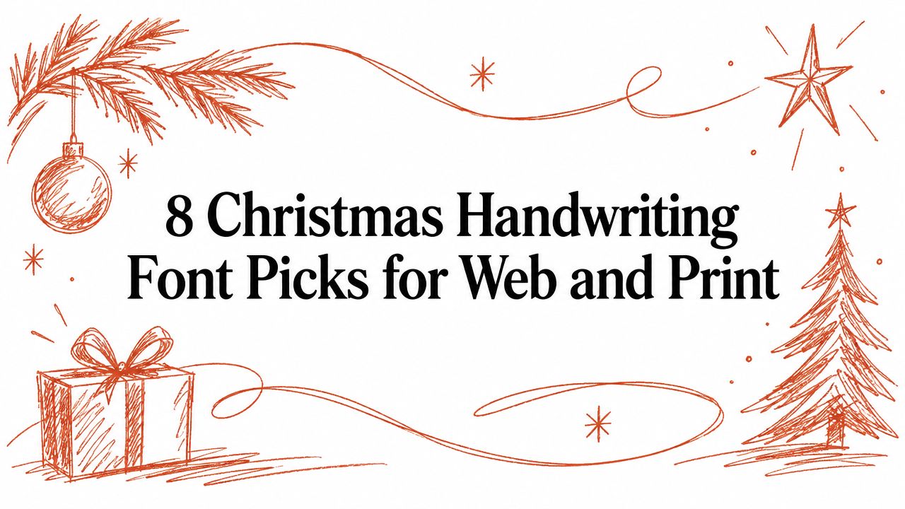 8 Christmas Handwriting Font Picks for Web and Print
