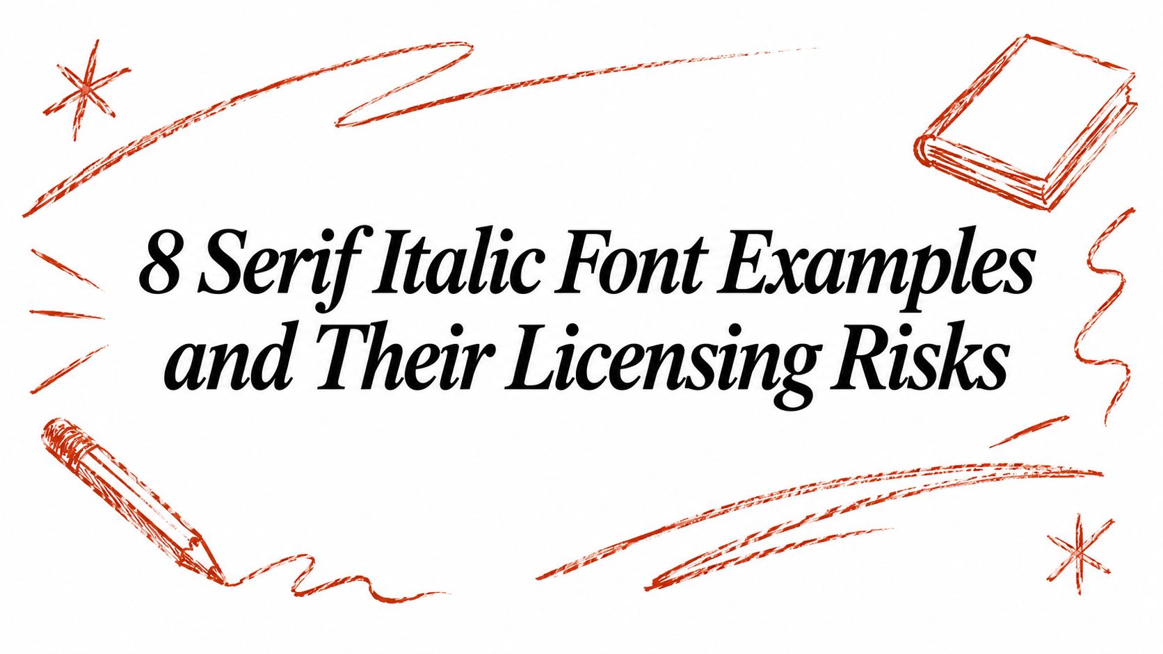 8 Serif Italic Font Examples and Their Licensing Risks
