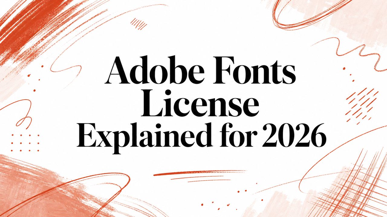 Adobe Fonts License Explained for 2026