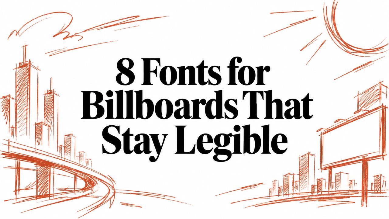8 Fonts for Billboards That Stay Legible