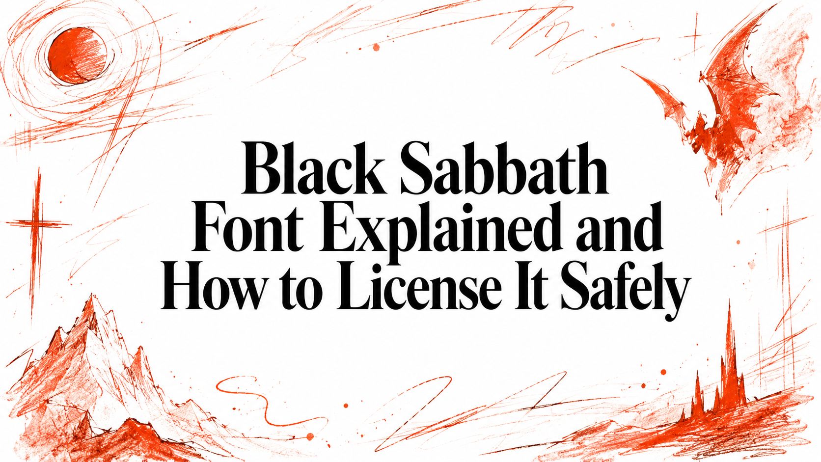 Black Sabbath Font Explained and How to License It Safely