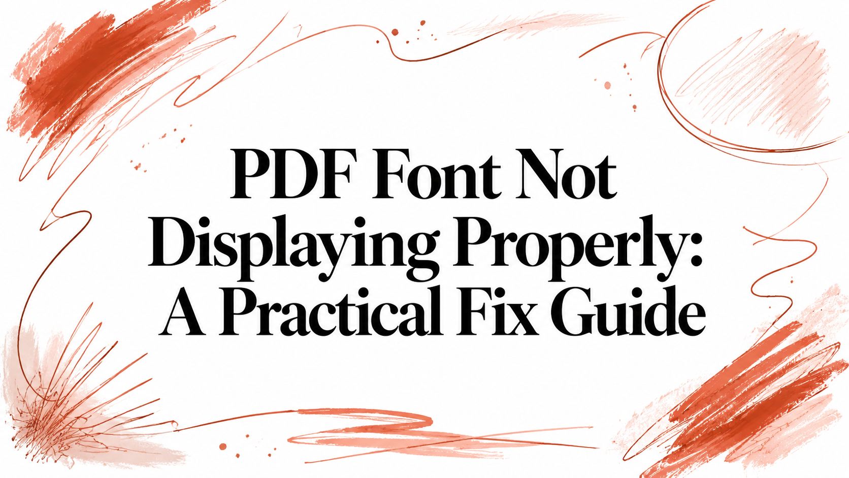 PDF Font Not Displaying Properly: A Practical Fix Guide