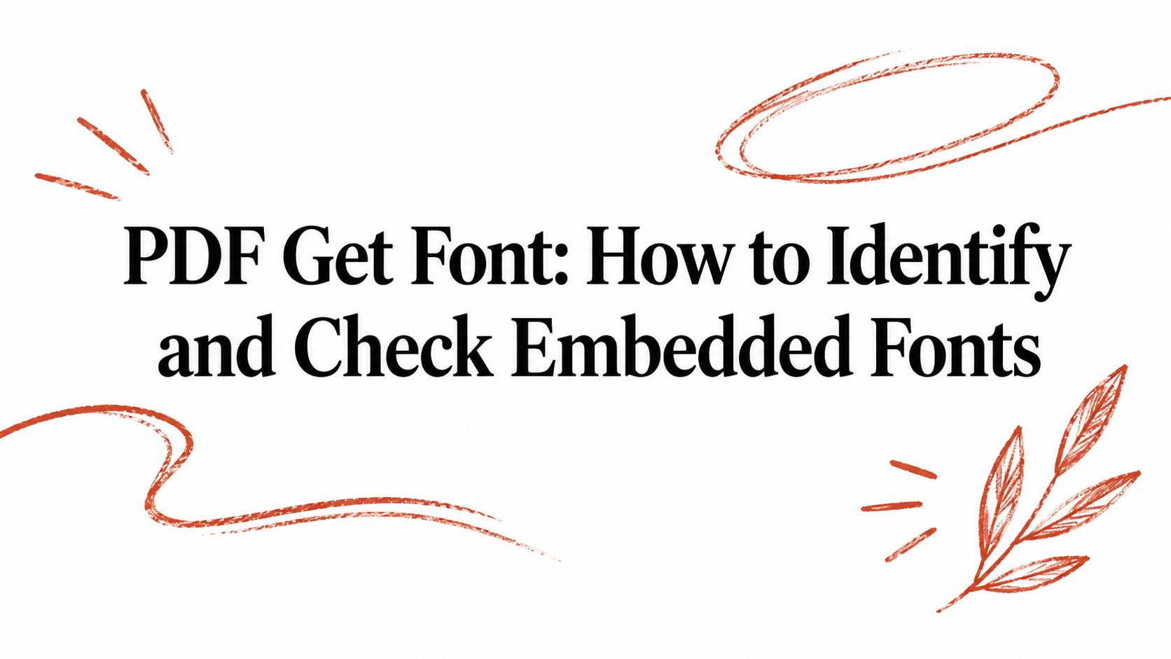 PDF Get Font: How to Identify and Check Embedded Fonts